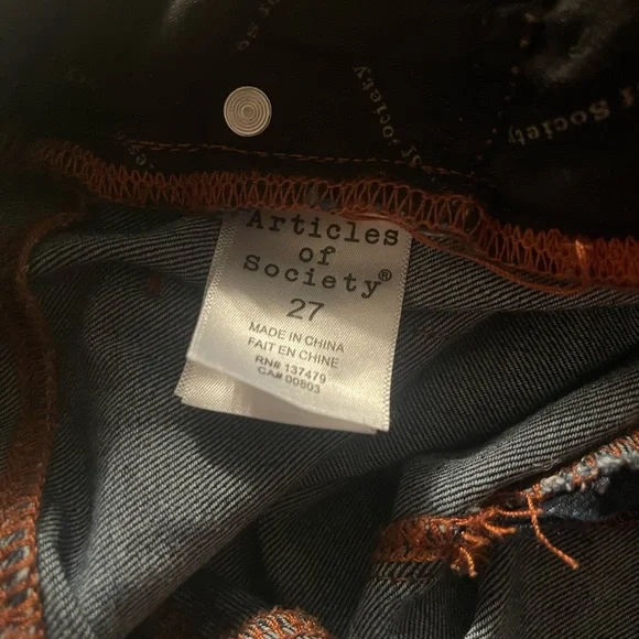 Articles Of Society Dark Blue Skinny Jeans - Picture 4 of 4